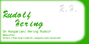 rudolf hering business card